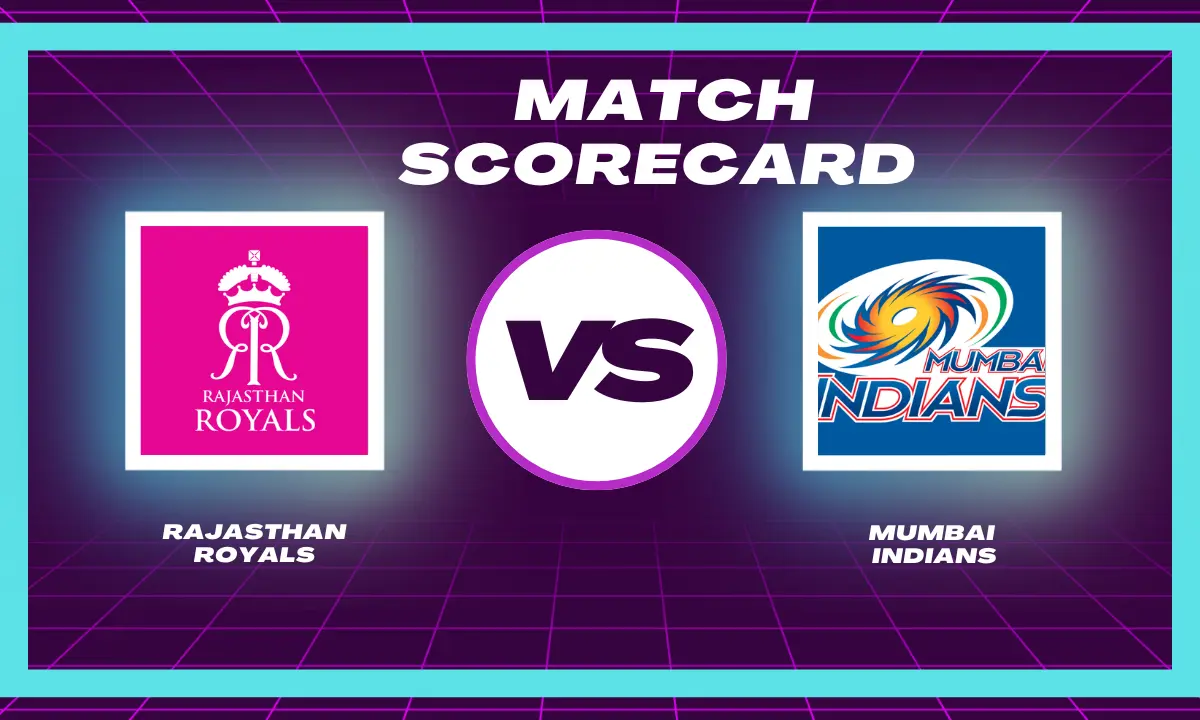 Rajasthan Royals vs Mumbai Indians Match Scorecard 